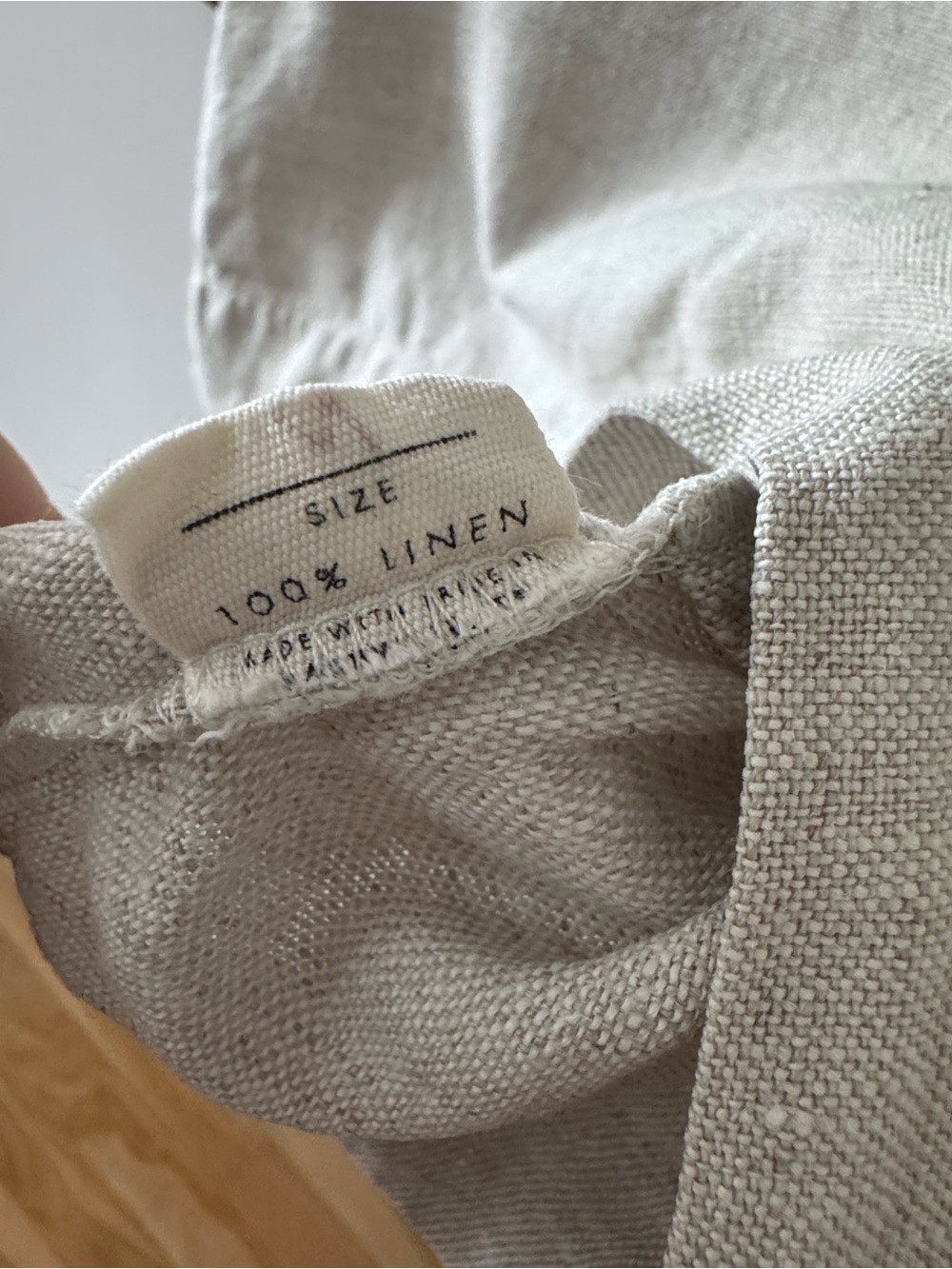 Elizabeth Suzann Petra Crop Flax Midweight Linen Medium - Picture 4 of 5